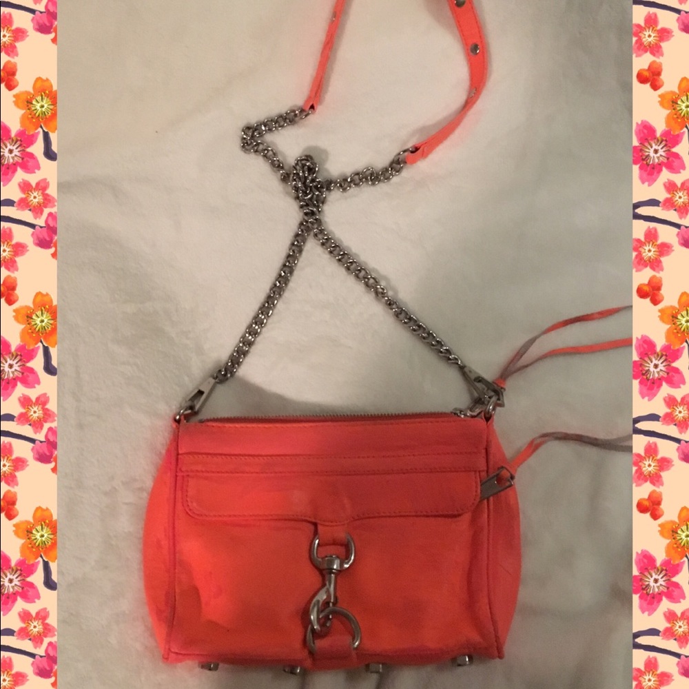 Neon orange Rebecca minkoff cross body